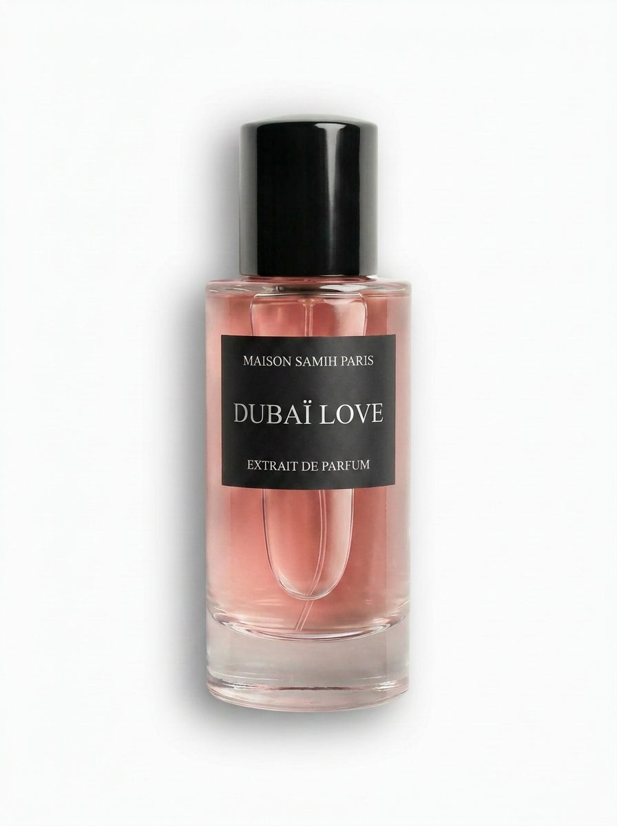Dubaï Love — extrait de parfum boisé poudré & fruité