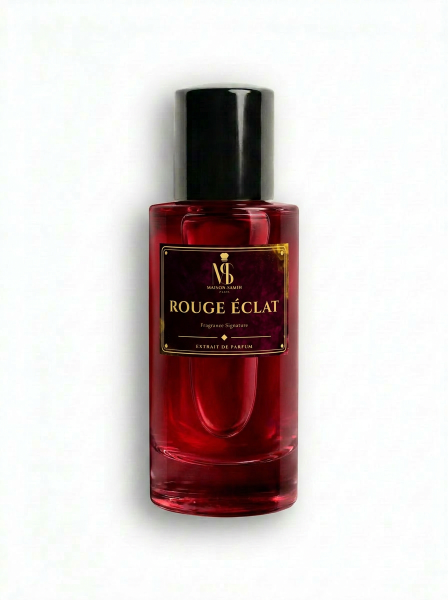 Rouge Éclat — extrait de parfum fruité floral rouge